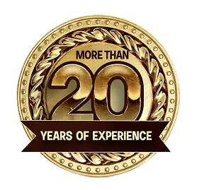 More than 20 years of experience